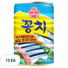 오뚜기 꽁치 통조림, 400g, 15개