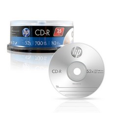 [HP] CD-R 52배속 700MB [케익/25매], 단일 모델명/품번, 1개