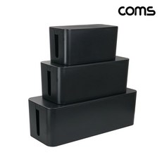 멀티탭 정리함 Black 중형 콘센트 보관함 전선정리, 본상품