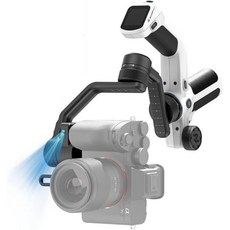 FeiyuTech SCORP 핸드헬드 짐벌 카메라 안정장치 DSLR미러리스 카메라용 소니 캐논 파나소닉 니콘 호환 OLED 화면 및 하단 후면 그립 포함 최대 25kg 적재 가, SCORP Mini 2-White