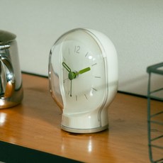 오더블유씨 비스타 조명 무소음 알람시계, 베이지(OTA-1020BE)