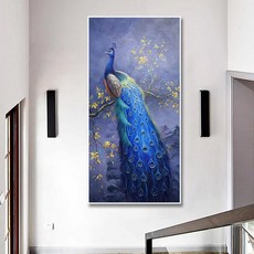 액자형 대형 내부프레임포함 캔버스 행복나무 머니트리, 1개, 88x166cm
