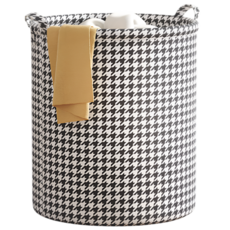 다용도 패브릴 접이식 빨래바구니, 체크_특대