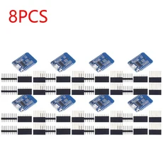 ESP-8266 기반 개발 보드 Arduino용 핀 포함 D1Mini WIFI NodeMCU Lua IOT 2.4V 10-1PCs, 13 8PC micro