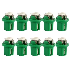 자동차led전구 020PCS T5 W3W LED 전구 자동차 인 조명 대시 보드 경고등 표시기 웨지 계기판 램프 CSP CAU, 01 GRN, 02 0PCS