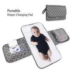 기저귀갈이대 다기능 매트 방수 휴대용 교환 제품 테이블 패드 커버 여행, 1개, 2. 회색