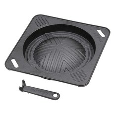 캡틴스태그(CAPTAIN STAG) 주물 사각 징기스칸 냄비 후크 핸들 포함 시즈닝 불필요 UG-3039, 1개