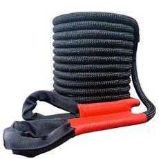 자동차 견인로프 오프로드 나일론 탄성 차량 구조용 트럭 SUV 캠핑카 고강도 안전용품, 6_폴리에스터 10톤 8m+장갑+U후크, 1개