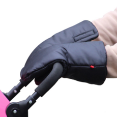 오피뉴 유모차장갑 방수 방한장갑 유모차 핸드머프, 1세트, 블랙JJ
