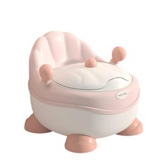 happy baby 兒童寶寶訓練便盆, 歐泊粉硬墊款 送馬桶刷