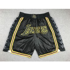 NBA 농구반바지 5부 유니폼 농구복 농구바지 쇼츠, 진저 레이커스 블랙 스네이크 프린트 블랙, 1개