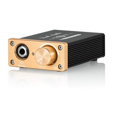 [포르르] Douk 오디오 U3 헤드폰 앰프 가정용 데스크톱 PC용 미니 하이파이 앰프 6.35mm/3.5mm 헤드셋 클래스 A RCA 입력 DC 5V, 1) YELLOW, 1개, 없음