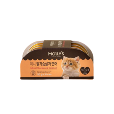 몰리스 미니캔 닭가슴살과연어, 180g, 1개