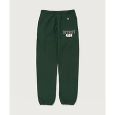 [국내 매장품] CHAMPION 리버스위브 블루택 기모 그래픽 루즈핏 조거 팬츠 Normal Green 135405