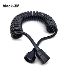 스프링 샤워 호스 분무기 욕실 플라스틱 5M 비데 부드러운 화장실 전화선 튜브 회색 2M, 3m black, bla, 1개