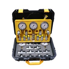 유압 게이지 압력 튜브 커넥터형 조합형 테스터 점검기, 1개, 5개 5개 12개 12개 T-커넥터 SPR