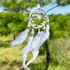 심플 드림캐쳐 마음안정 편안한 꿈 인테리어, 화이트