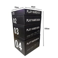 점프 박스 스텝 발판 점핑 유산소 폴리오 피트니스, 성인 블랙사이즈 90X75X150CM