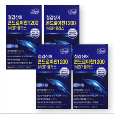 철갑상어 콘드로이친 1200 cs6형 MBP 식약청인증 데일리큐어, 4개, 60정