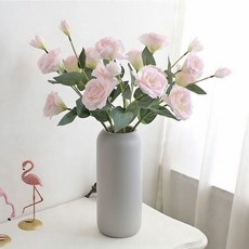 osshop 생화같은 리시안셔스 조화 인테리어 조화꽃, 리시안셔스 조화 - 연핑크, 3개