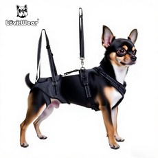 LövitWear 狗狗輔助帶 老年犬通用 可調節, 1, 灰色 FZ-6 S
