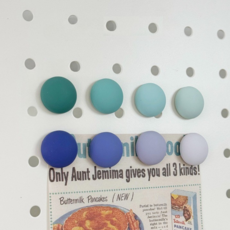 바잇마이 감성 인테리어 냉장고 자석 8p, 블루 원형