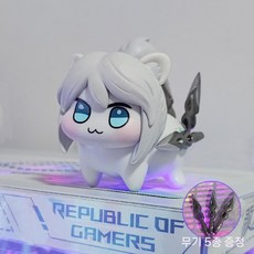 발로란트 제트 도로롱 피규어 Q 버전 오너먼트 게임 캐릭터 굿즈 모형 아이방 장식 생일선물, 1