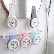 로에드 젤리 무소음 방수 욕실 주방 화장실 시계, 젤리무소음방수시계(화이트)