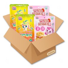 프린세스 캐치티니핑 한입 딸기 크리스피롤 40g + 캐치티니핑 젤리 50g 세트, 1세트, 90g, 한입 딸기 크리스피롤+컬러젤리