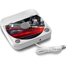 WOOPKER CD플레이어 차량용 외장 범용 CD 플레이어 추가 USB 연장 케이블 포트 AUX 포트가 있는 휴대용 노트북용TV 컴퓨터 Android 4.4 이상용 내비게이션, WOOPKER CD플레이어 차량용 외장 범용 CD 플레