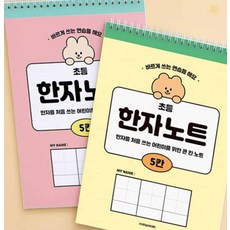 디딤스토어 초등한자노트 한자노트 5칸 35매, 옐로우