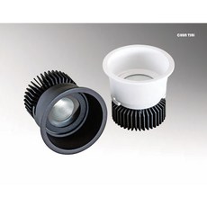 CHUN TSAI 防眩崁燈 黃光/自然光/白光 白色/黑色 一年保固, 1個, 白色7w,3000K