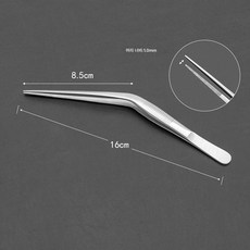 스테인리스 무릎 핀셋 총형 귀과 집게 귀걸이 집게 코딱지 집게 조직배양 집게 이비인후과 채집게, 색깔7, 1개