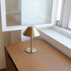 케이트가든 무선 메탈 스탠드 조명 usb타입 터치 무드등 4색 변환 쇠테리어, 골드 long