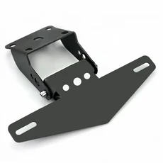 호환 KTM Duke 250 390 2017 2020 오토바이 번호판 프레임 홀더 브래킷 조절 가능, 02 only bracket Black