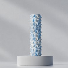 狼牙迷彩 實心泡沫軸 45*14cm 肌肉放鬆按摩, 鑽石款實心藍白 30*8, 1個