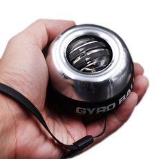 깔끔더하기 메탈 자이로볼 3세대 손목 전완근 운동기구, 크롬메탈, 1세트