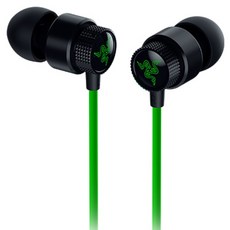 레이저 Hammerhead V3 고음질 유선 게이밍 이어폰 + 변환젠더 세트, RZ12-05590100-R3AC, 그린