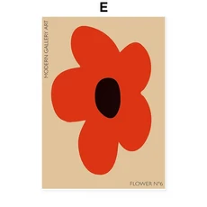 쿠쿠스토어 추상 미오 꽃 벽 아트 포스터 갤러리 인쇄 캔버스 장식 그림 거실, 05 50x70cm noframe, 05 5