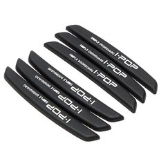 6개입 자동차 도어 엣지 보호 가드 버퍼 트림 몰딩 스트립 스크래치 프로텍터 충돌 방지, Bla 6pcs
