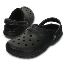 crocs 經典襯里木屐 黑色