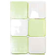 ikloo 3格DIY百變收納櫃 創意收納組合櫃 鞋櫃鞋架 屏風櫃 床頭櫃 書架書櫃, 白, 1個