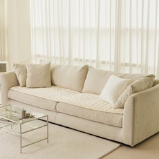 프리미엄 극세사 쇼파패드/러그 쇼파커버 보온, 1개, 4인용_차콜