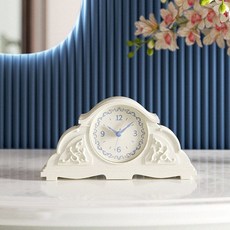 무케렌시아 무케 바나나공방_글로리1 화이트 엔틱 무소음 탁상시계 164309, 무케렌시아 그레이