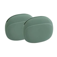 휴대용 이어폰 보관 케이스 실리콘 방수 헤드폰 정리함 데이터 파우치 지갑 운반, 04 2Pcs Green
