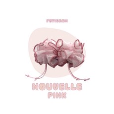 페티그램 누벨르 핑크 이어슈슈 강아지 귓병예방 구워리 헤어슈슈 이어밴드