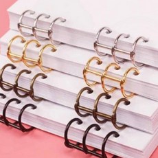 낱장 문서 고정 3공 메탈 제본링 4p 30mm 제본용 메탈링 서류철 용품, 1개, 상세페이지 참조, 30mm실버4P