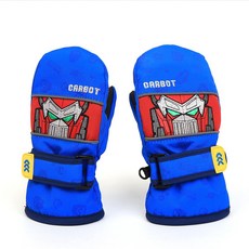 Hello CARBOT 衝鋒戰士 兒童紅點拇指冬季手套男童滑雪手套兒童加厚防水手套連指手套商品