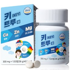 키트루정 칼슘 아연 마그네슘 300mg, 1박스, 120정