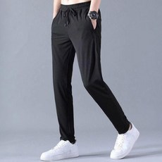 남성 시원한 편안핏 아이스 매쉬 밴딩 바지 여름 트레이닝복 츄리닝 얼음